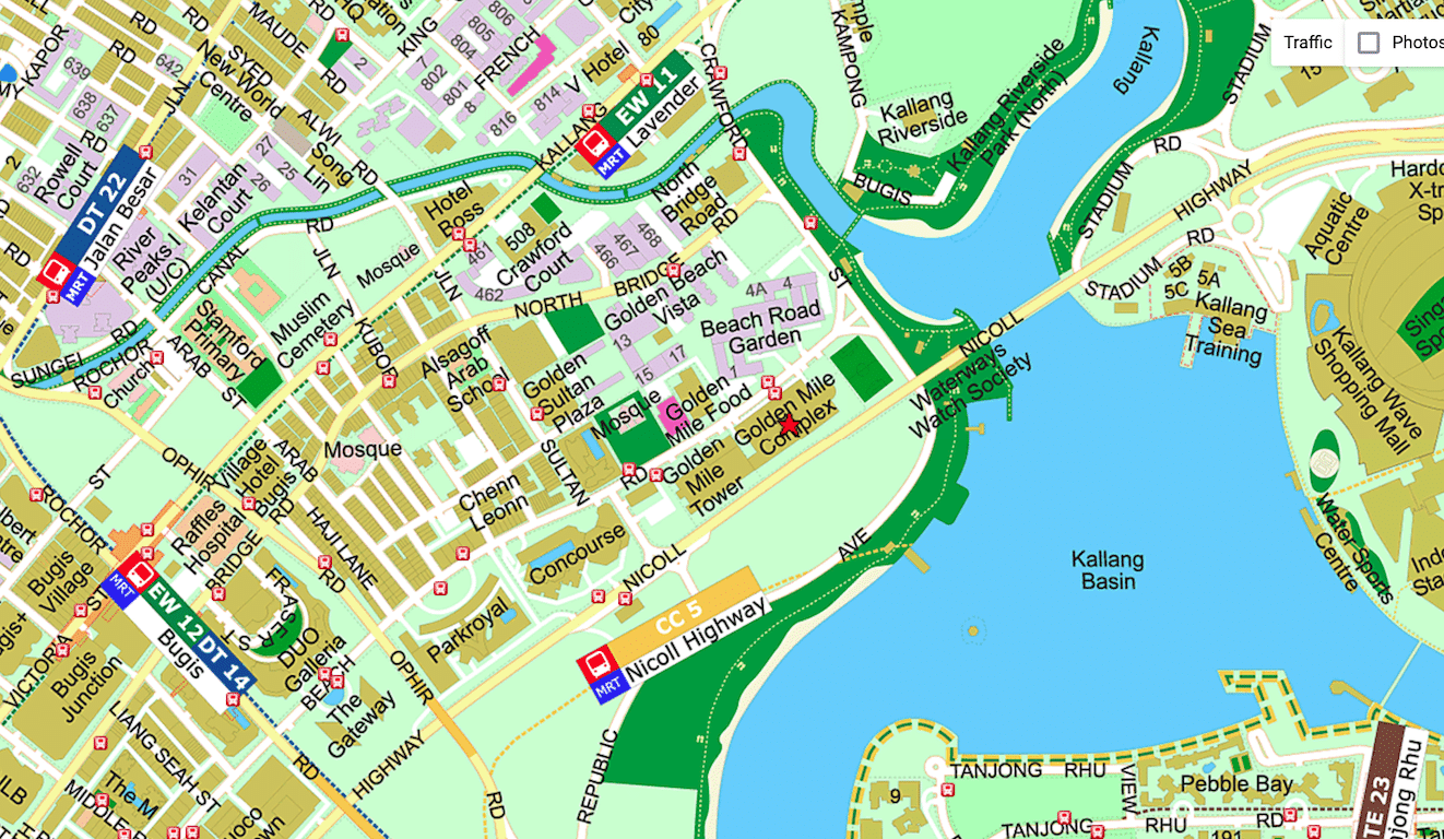 The Aurea Singapore location map